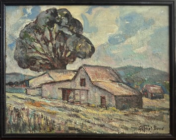 Gilbert Boyd, Afternoon Pastorale, Oil on Board