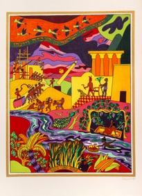 Shlomo Katz, We Were Slaves, Lithograph