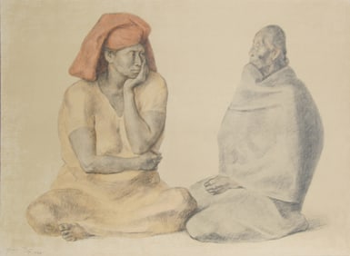 Francisco Zuniga, El Rebozo, Lithograph