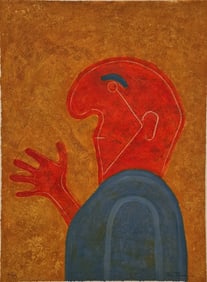 Rufino Tamayo, Personaje en Perfil, Etching