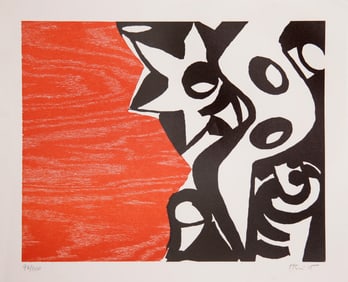 Charlie Hewitt, Untitled - B, Woodblock