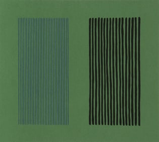 Gene Davis, Green Giant, Lithograph on Arches