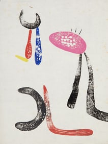 Joan Miro, A Toute Epreuve (D 199), Woodcut on Japanese Nacred paper