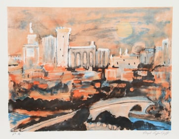 Lloyd Lozes Goff, Notre Dame, Lithograph