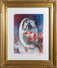 After Marc Chagall, Marriage, Giclee on paper