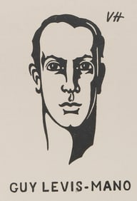 Valentine Hugo, Guy Levis-Mano, Woodcut on laid paper