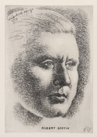 Valentine Hugo, Robert Goffin, Etching