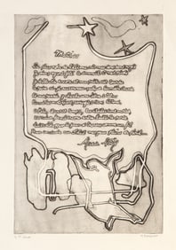 Magdeleine Mocquot, Matines (B&W), Etching with aquatint