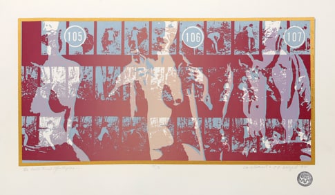 Cindy Wolsfeld, He Calls them Multiples, Screenprint