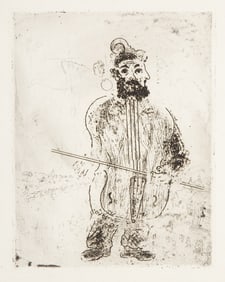 Marc Chagall, Le Violoniste, Etching