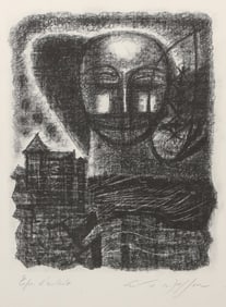 Andre Masson, Apparition pour les poemes de Emily Bronte, Lithograph on thin wove paper