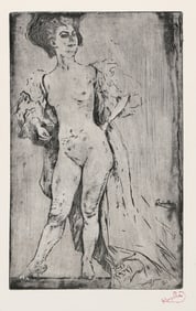 Frantisek Kupka, Femme Debout II, Etching on Pur Fil du Marais