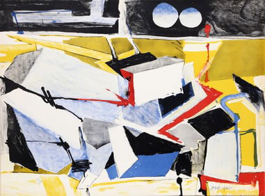 Jasha Green, Signed Abstract Lithograph