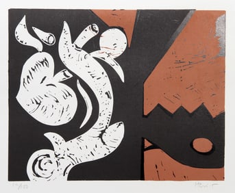 Charlie Hewitt, Untitled - G, Woodblock