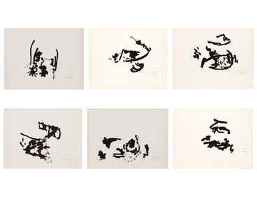Paul Burlin, Drawings Portfolio, 6 Screenprints