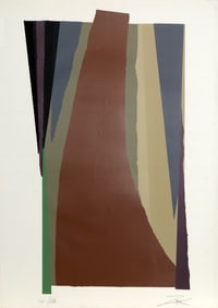 Larry Zox, Crow Slab II, Screenprint
