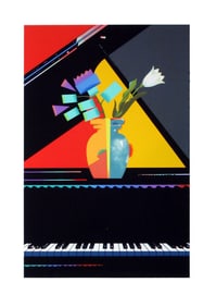 Milton Glaser, Metamorphic Flowers, Screenprint on Arches