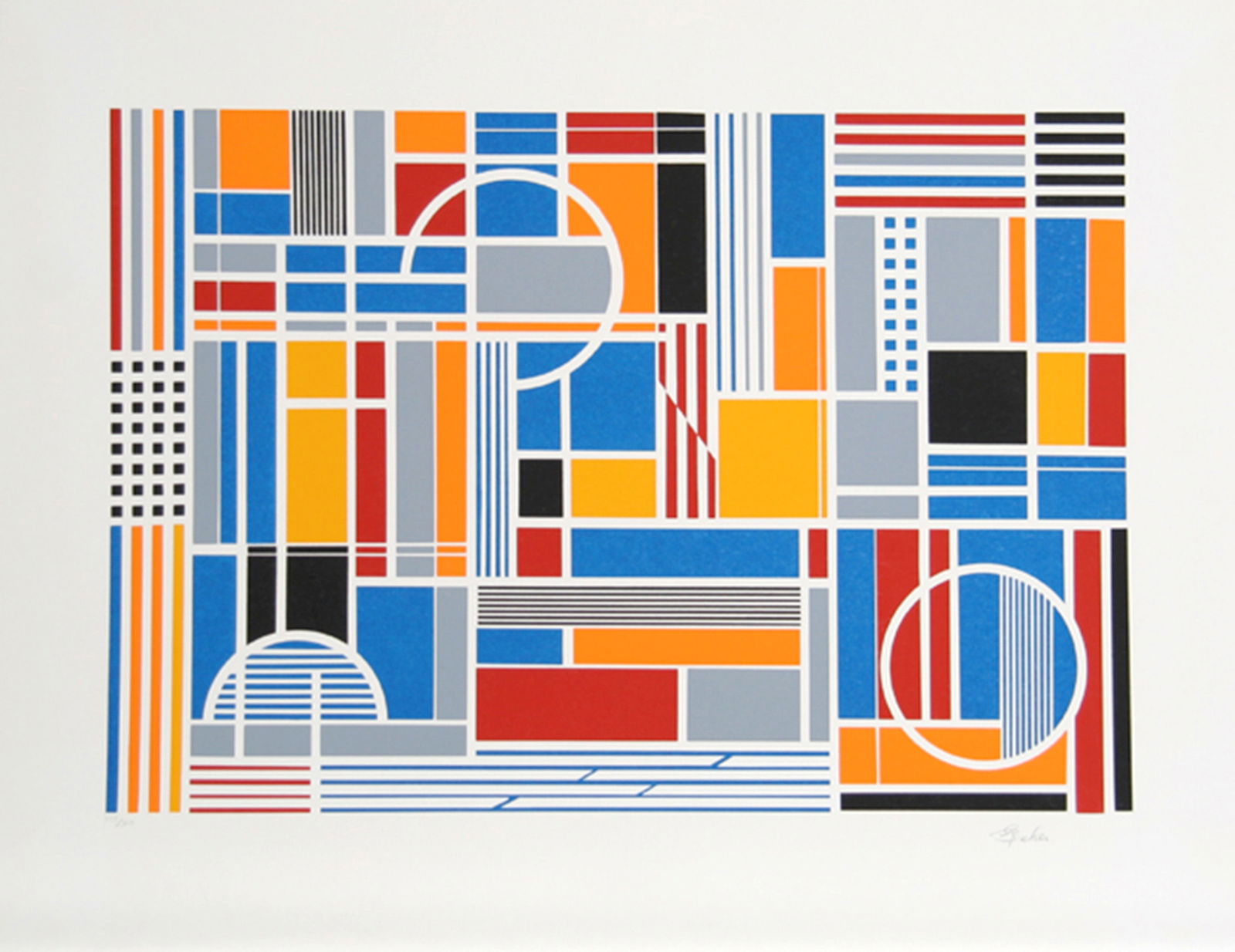 Gisela Beker, Labyrinth, Screenprint: Artist: Gisela Beker, German/American (1932 - 2015) Title: Labyrinth Year: circa 1979 Medium: Screenprint, signed and numbered in pencil Edition: 300 Size: 24 in. x 31 in. (60.96 cm x 78.74 cm)
