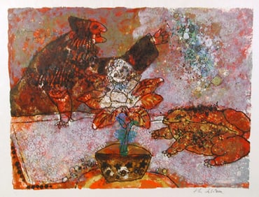 Theo Tobiasse, La Petit Poucette, Lithograph on Japon