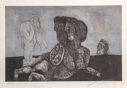 Jose Luis Cuevas, La Jarro from the Intolerance Portfolio, Aquatint Etching