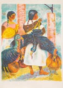 Anna Barry, Market Women, Lithograph