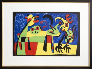 Joan Miro, Le Chien aboyant a la lune, Lithograph