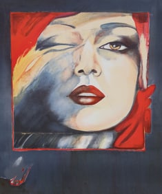 Helene Guetary, Self Portrait, Lithograph