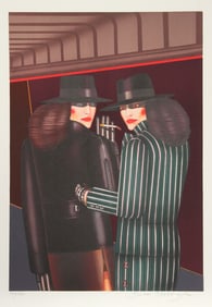 Shimon Okshteyn, La Couple, Screenprint