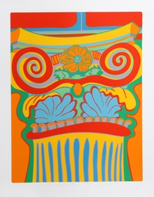 Clayton Pond, Column Study 7 from Capital Ideas Portfolio, Screenprint