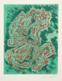 Andre Masson, Dragon vert, Etching and aquatint