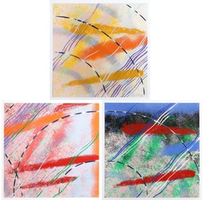 Alvin Loving, Wild Goose Lake Series, Set of Three Screenprints
