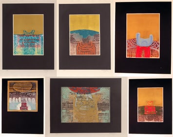Arun Bose, Suite I , Six Etchings with Aquatint