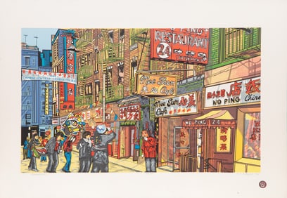 Cindy Wolsfeld, Chinatown (Chinese New Year Parade), Screenprint