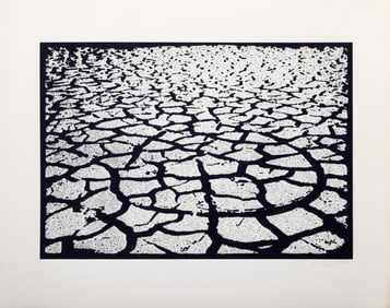 Menashe Kadishman, Black Earth, Etching with Aquatint