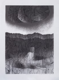 Walter Feldman, Masada 6, Woodcut