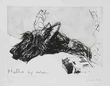 Malcolm Morley, Melba by Malcolm, Etching
