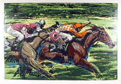 Harry Schaare, The Finish Line, Screenprint