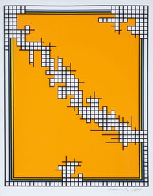 Nicholas Krushenick, Untitled (Wire Mill Variant), Screenprint