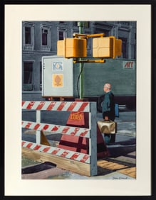 Don David, Crosswalk, Watercolor on Paper