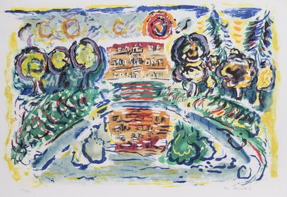 Wayne Ensrud, Chateau de Louviere, Lithograph