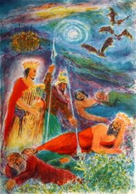 Ira Moskowitz, Music to Heaven, Lithograph