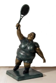 Bruno Luna, El Tenista, Bronze Sculpture