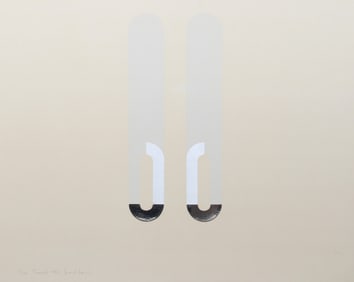 Gerald Laing, Two Tunnels, Screenprint and Foil Collage