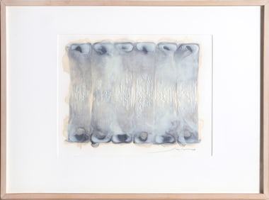 Juhachiro Takada, Untitled III, Encaustic, Sand on Canvas