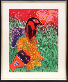 Corneille, La Femme masque comme pour une fete, Lithograph