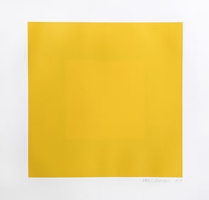 Richard Anuszkiewicz, Spring Suite (Yellow with Yellow), Intaglio Etching with Aquatint on Somerset