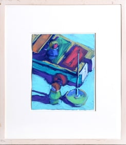 Darrell Fusaro, Girls with Xylophone from Grown Ups, Pastel on Paper