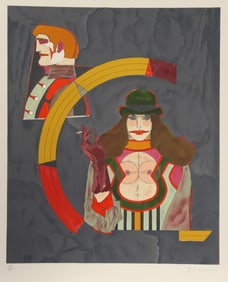 Richard Lindner, Portrait No. 2, Lithograph on Arches