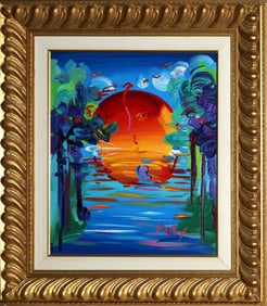 Peter Max, Better World Version X No. 5, Acrylic on Canvas
