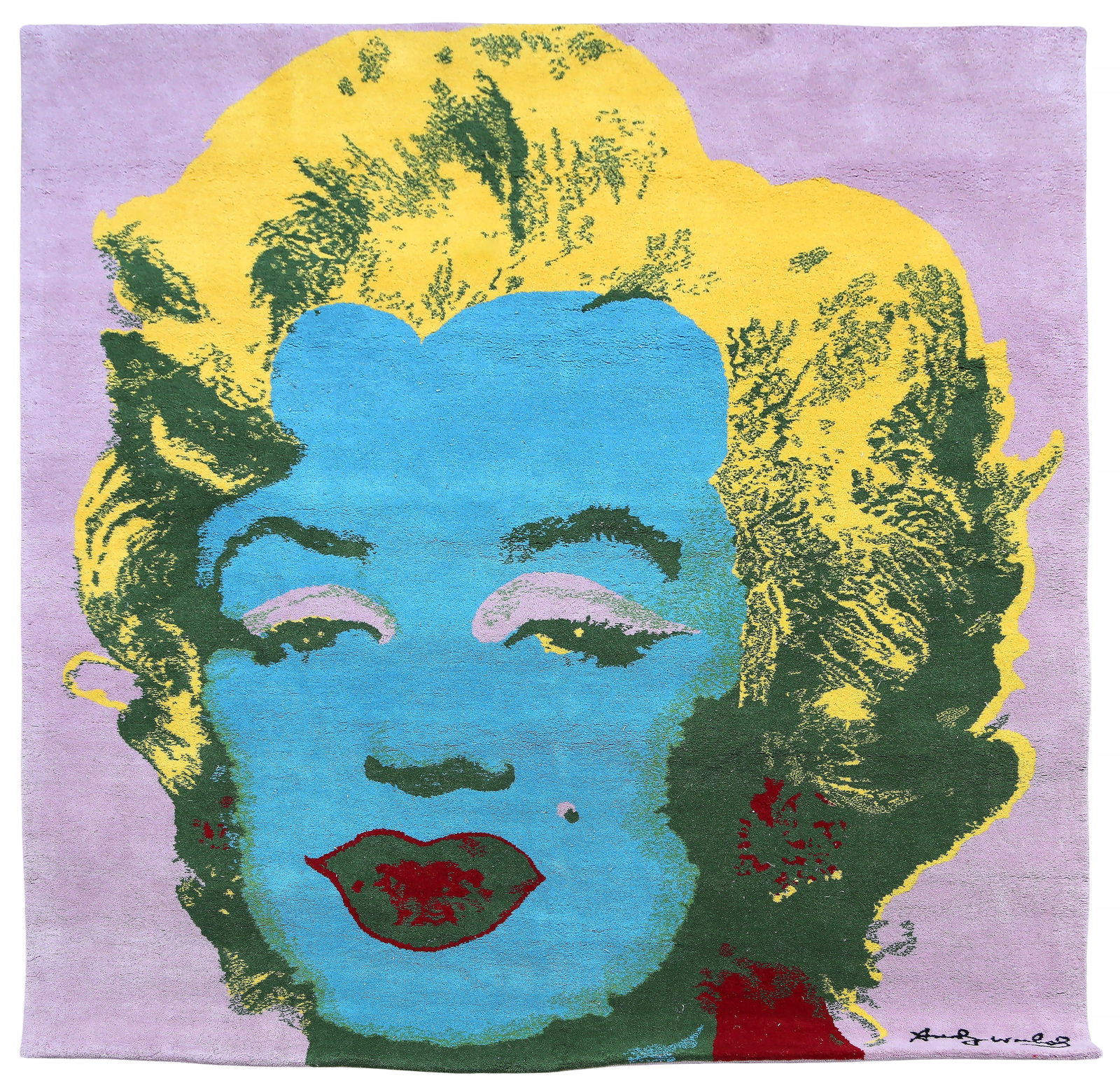 Andy Warhol, Marilyn, Woolen Rug Tapestry: Artist: Andy Warhol, After, American (1928 - 1987) Title: Marilyn Year: 1997 Medium: Woolen Rug Tapestry Edition: 7/99 Size: 72 x 72 in. (182.88 x 182.88 cm) Publisher: Museum Masters International